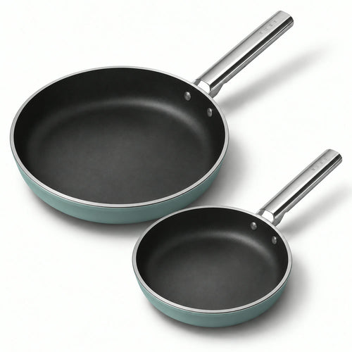 20-28 cm - Cookware Set Padelle Basse Rivestimento Ceramico In Alluminio - Set 2 Pz