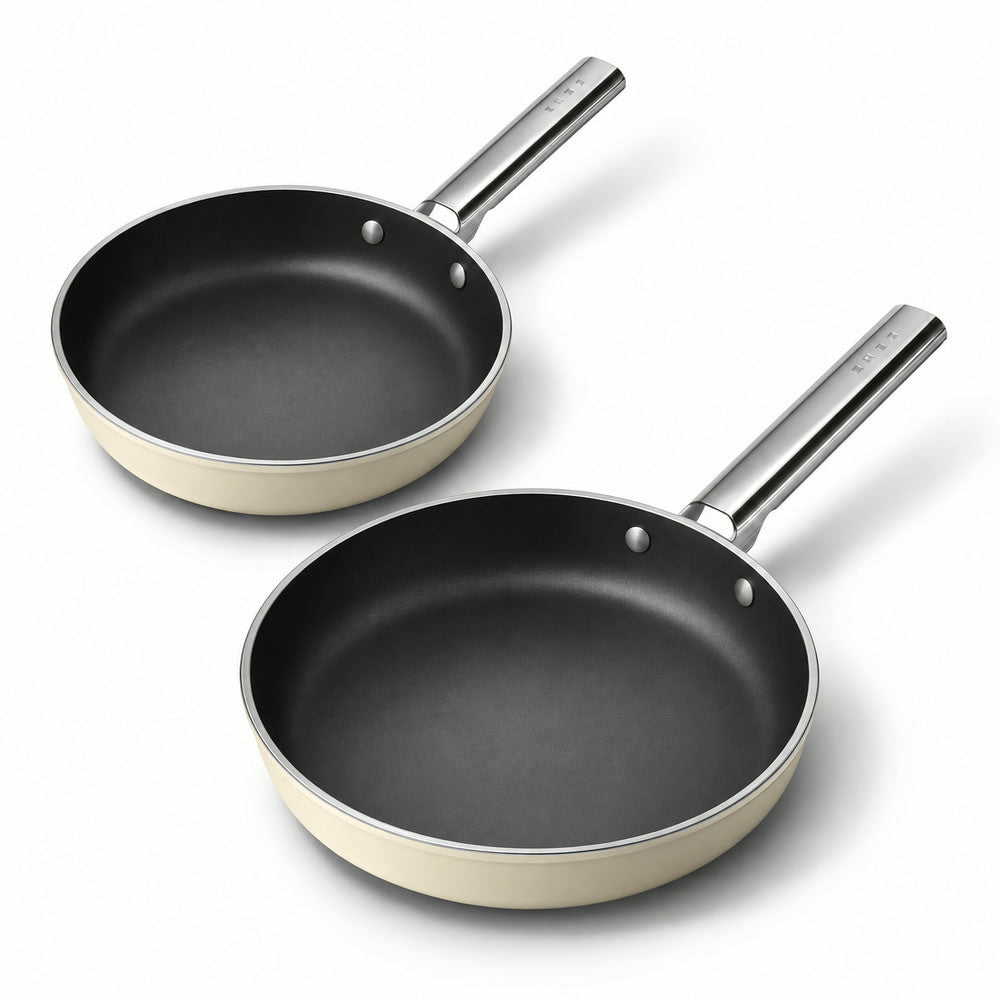 20-24 cm - Cookware Set Lage Koekenpannen van Aluminium met Keramische Coating - Set van 2