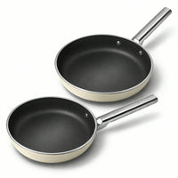 24-28 cm - Cookware Set Padelle Basse Rivestimento Ceramico In Alluminio - Set 2 Pz