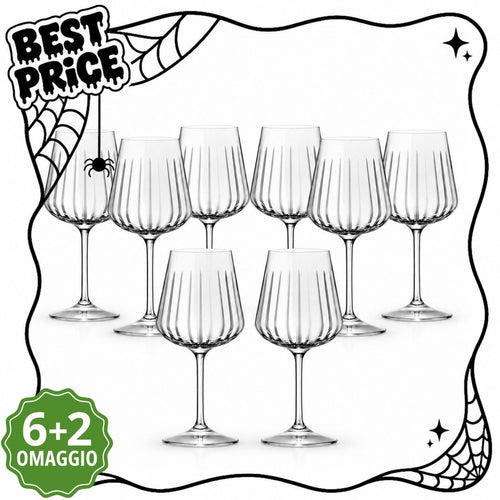 RCR Timeless Calici Spritz 51 cl - 6 + 2 in Omaggio