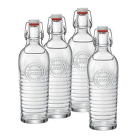 1.2 Liters - Officina 1825 Glass Bottle - Set 4 Pieces