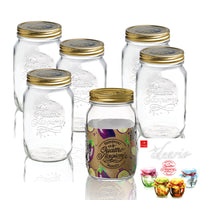 100 cl - Quattro Stagioni Pot Met Receptenboek - Set 6 Stk