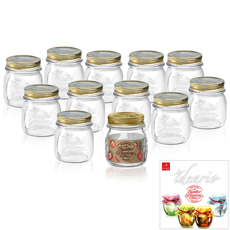 25 cl - Quattro Stagioni Potje Met Receptenboek - Set 12 Stk