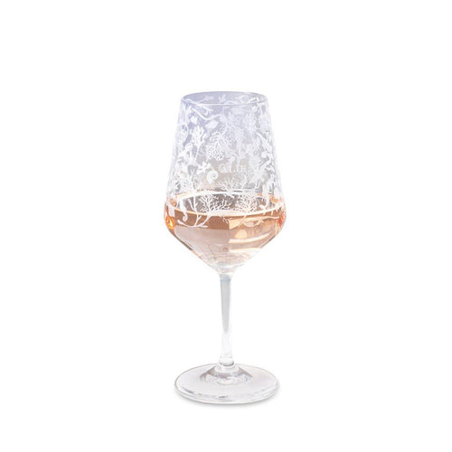 53 cl - Alie Calice Vino In Vetro Serigrafato Set 6 Pz