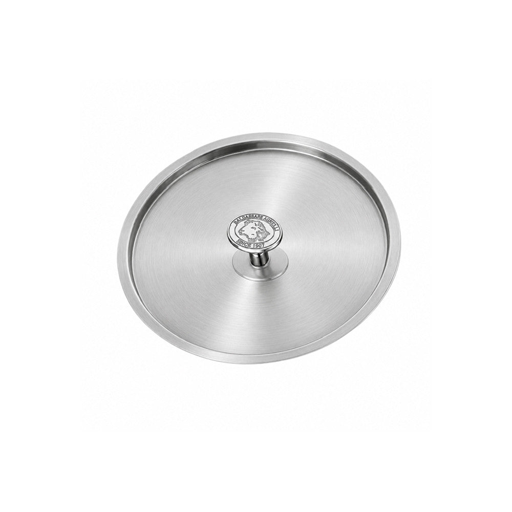 Alu-Inox 3-Ply Coperchio In Acciaio Inox con Pomolo