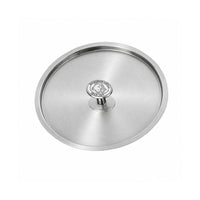 Alu-Inox 3-Ply Coperchio In Acciaio Inox con Pomolo