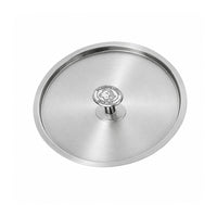 Alu-Inox 3-Ply Coperchio In Acciaio Inox con Pomolo