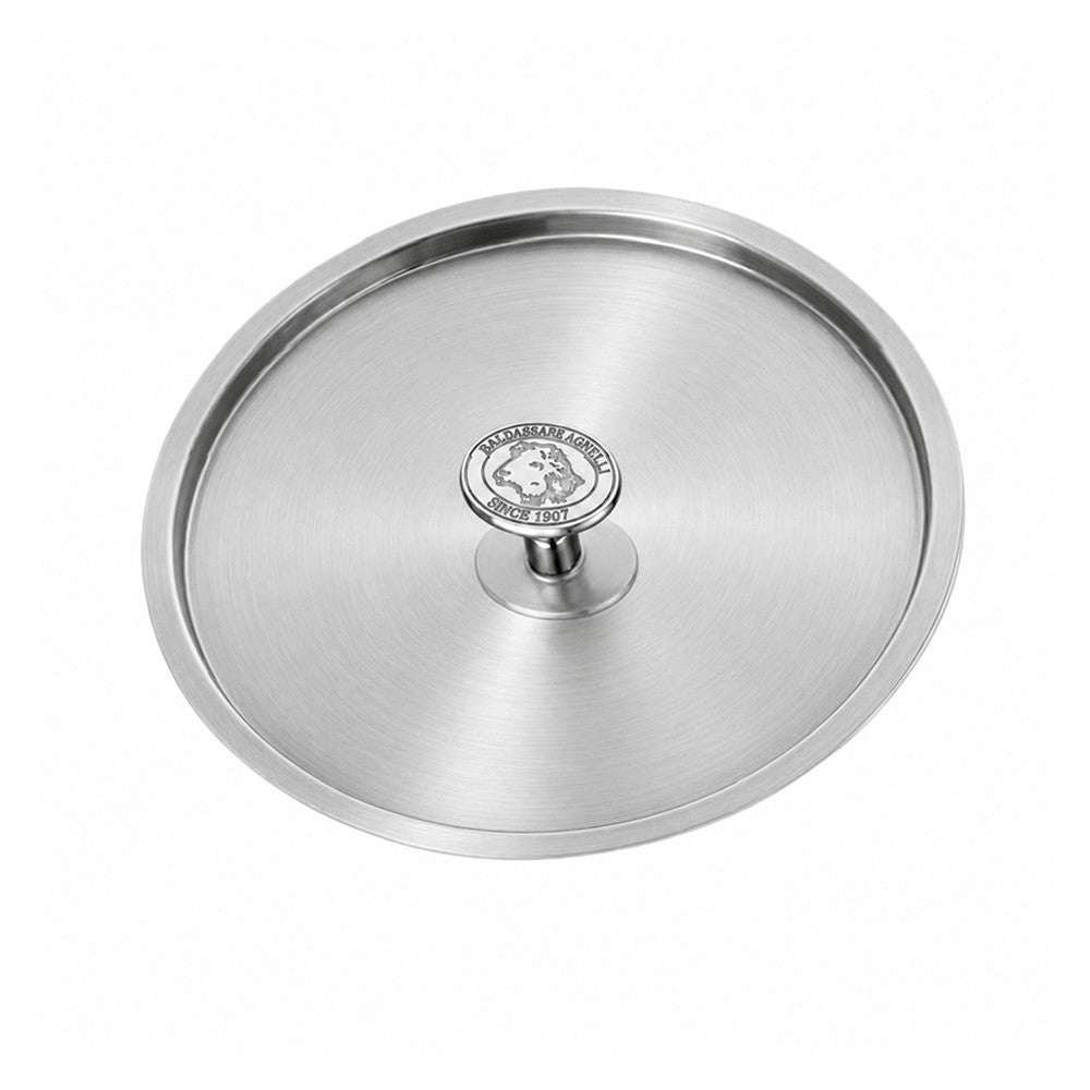 Alu-Inox 3-Ply Coperchio In Acciaio Inox con Pomolo