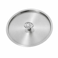 Alu-Inox 3-Ply Coperchio In Acciaio Inox con Pomolo