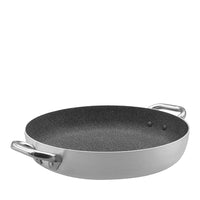 Agnelli SharkSkin Tegame Basso In Alluminio Antiaderente Con 2 Maniglie Acciaio Inox
