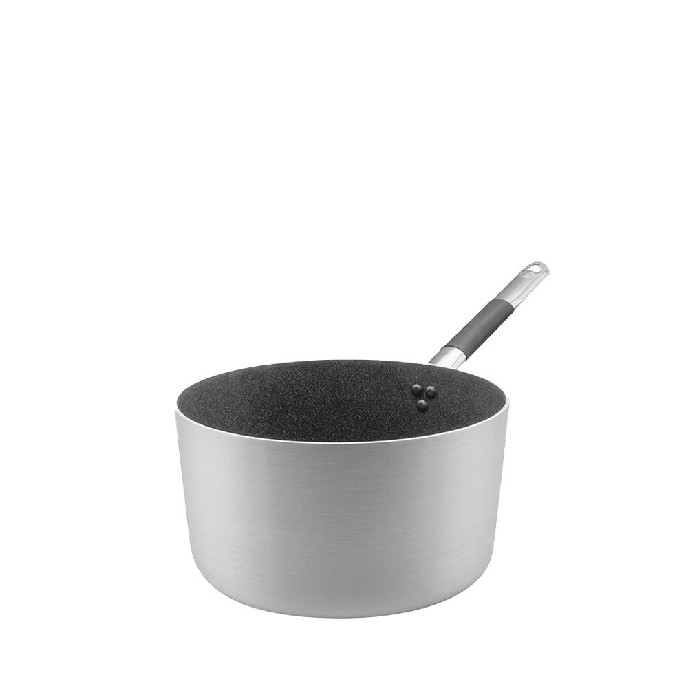 Agnelli SharkSkin Casseruola Alta In Alluminio Antiaderente Con Manico In Acciaio Inox Cool