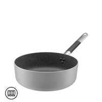 Agnelli SharkSkin Casseruola Bassa In Alluminio Antiaderente Induzione Con Manico In Acciaio Inox Cool