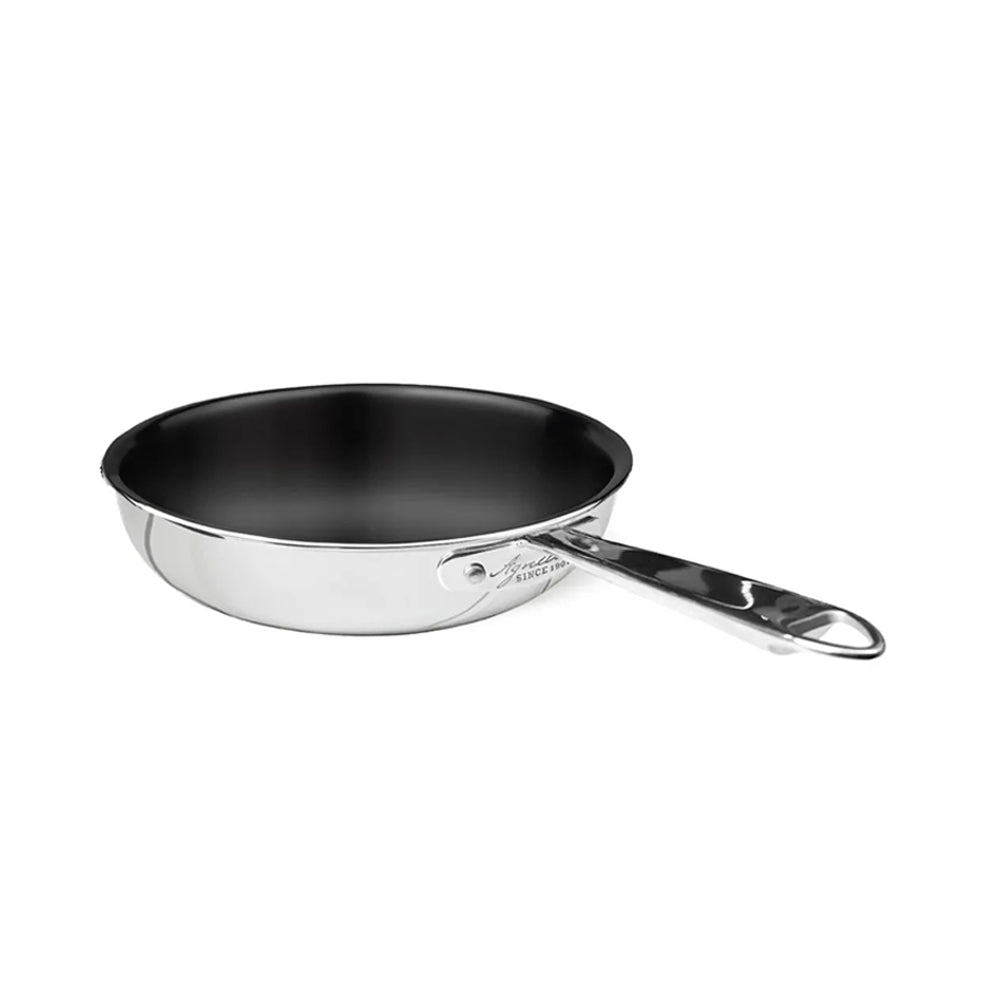 Agnelli Non-Stick Alu-Inox Padella Alta Svasata Antiaderente In Alluminio Con Manico Inox