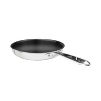 Agnelli Non-Stick Alu-Inox Padella Bassa Con Antiaderente Sharkskin In Alluminio Con Manico Inox