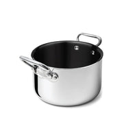 Agnelli Non-Stick Alu-Inox Casseruola Alta Antiaderente In Alluminio Con Manici Inox