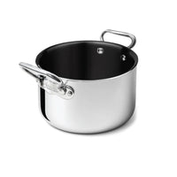 Agnelli Non-Stick Alu-Inox Casseruola Alta Antiaderente In Alluminio Con Manici Inox