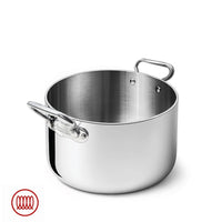Agnelli Alu-Inox 5-Ply Casseruola Alta Con Manici 1907 In Alu-Inox