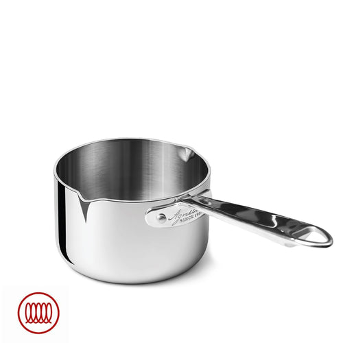 Agnelli Alu-Inox 5-Ply Casseruola Alta Con Manico 1907 In Alu-Inox