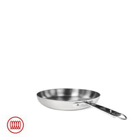 Agnelli Alu-Inox 5-Ply Padella Bassa Con Manico 1907 In Alu-Inox
