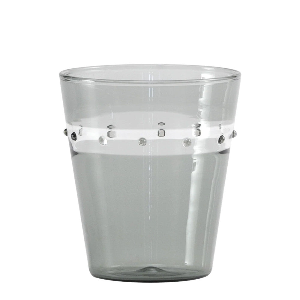30 cl - Zafferano A Pallini Bicchiere Acqua Tumbler Fatto A Mano In Vetro Borosilicato - Set 4 Pz