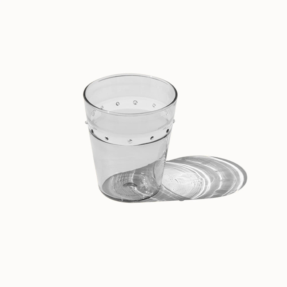 30 cl - Zafferano A Pallini Bicchiere Acqua Tumbler Fatto A Mano In Vetro Borosilicato - Set 4 Pz