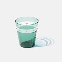 30 cl - Zafferano A Pallini Bicchiere Acqua Tumbler Fatto A Mano In Vetro Borosilicato - Set 4 Pz