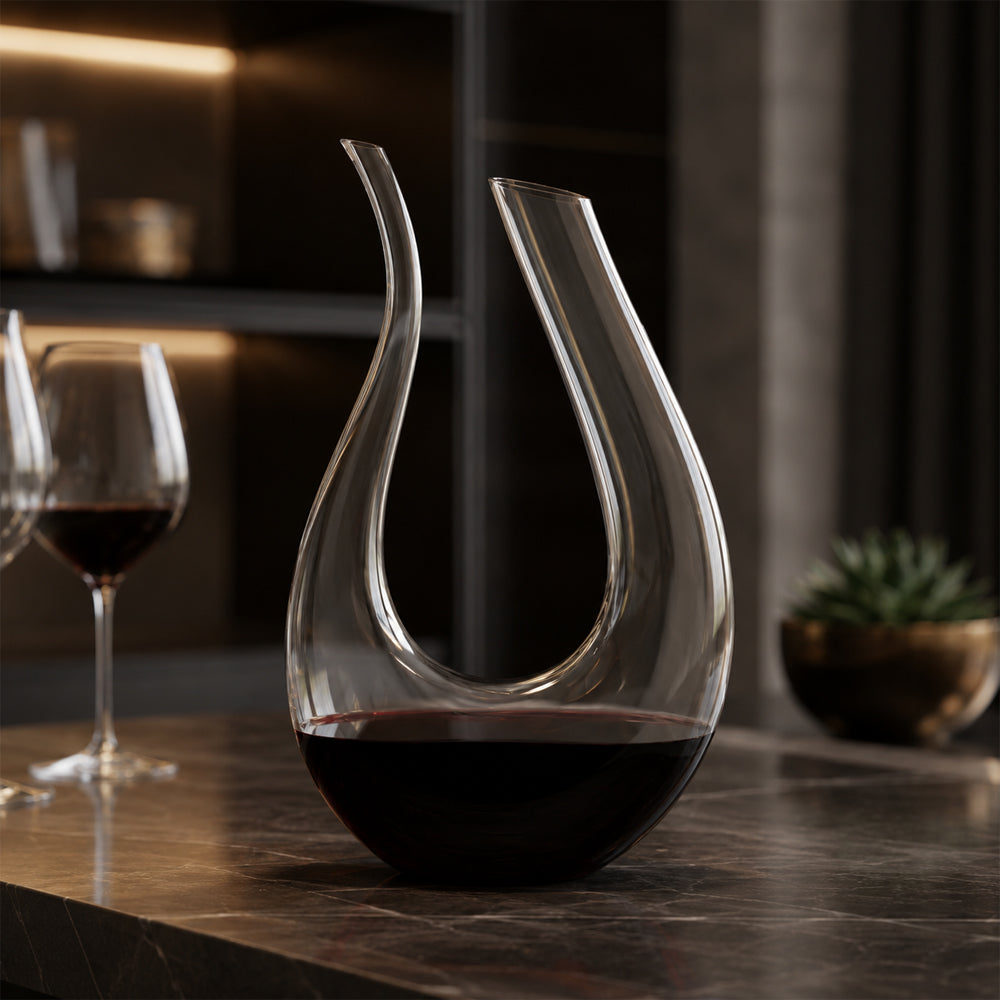 Decanter vino per ossigenare e servire vini rossi strutturati
