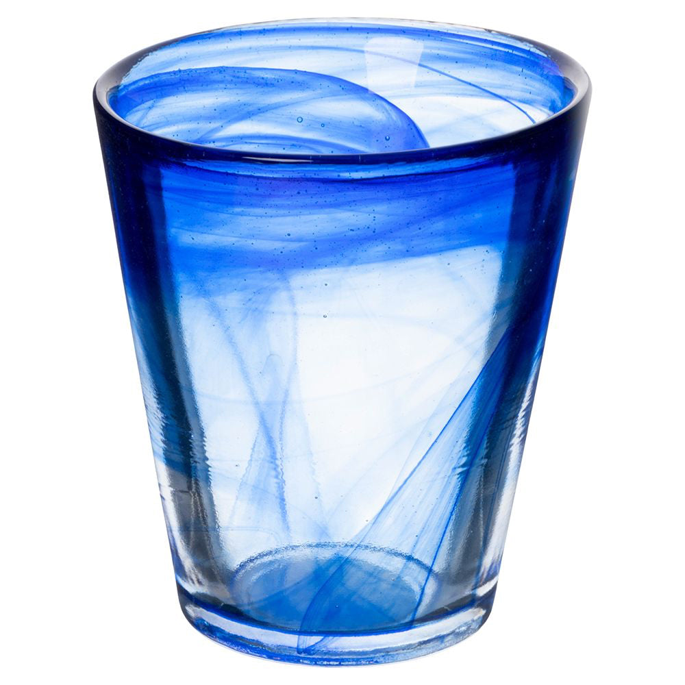 25 cl - Villa D'Este Alabastro Ocean Bicchiere Acqua Colorato In Vetro Set 6 Pz
