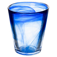 25 cl - Villa D'Este Alabastro Ocean Bicchiere Acqua Colorato In Vetro Set 6 Pz