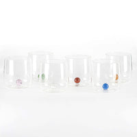 44 cl - Bilia Bicchiere Acqua Bilia Colorata in Vetro Borosilicato - Set 6 Pezzi