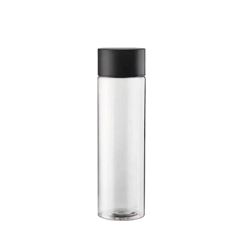 50 - Kefass Cylindrical Glass Water Bottle with Screw Cap - Set of 6