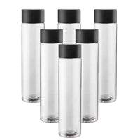 75 cl - Kefass Cylindrical Glass Water Bottle with Screw Cap - Set of 6