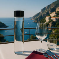 75 cl - Kefass Cylindrical Glass Water Bottle with Screw Cap - Set of 6