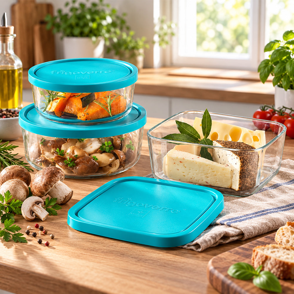 Bormioli Rocco Frigoverre glass containers for packed lunches