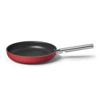 Smeg Cookware 50's Style Padella Bassa Antiaderente In Alluminio Con Manico In Acciaio Inox