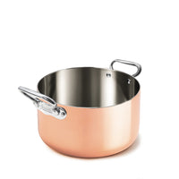 Agnelli Copper4 Casseruola Alta Induzione Con 2 Maniglie