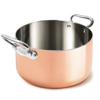 Agnelli Copper4 Casseruola Alta Induzione Con 2 Maniglie
