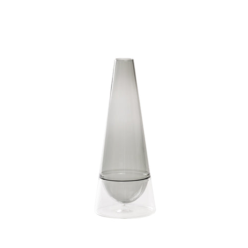25 cm - Zafferano Conosfera Vaso Fiori In Vetro Borosilicato