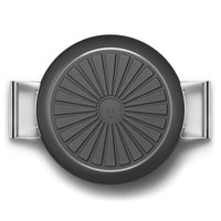 28 cm - Smeg Cookware Tegame Basso Antiaderente Ceramico In Alluminio Con Coperchio