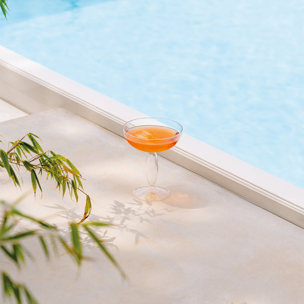 28 cl - Zafferano Dorici Coppa Champagne In Vetro Set 4 Pz