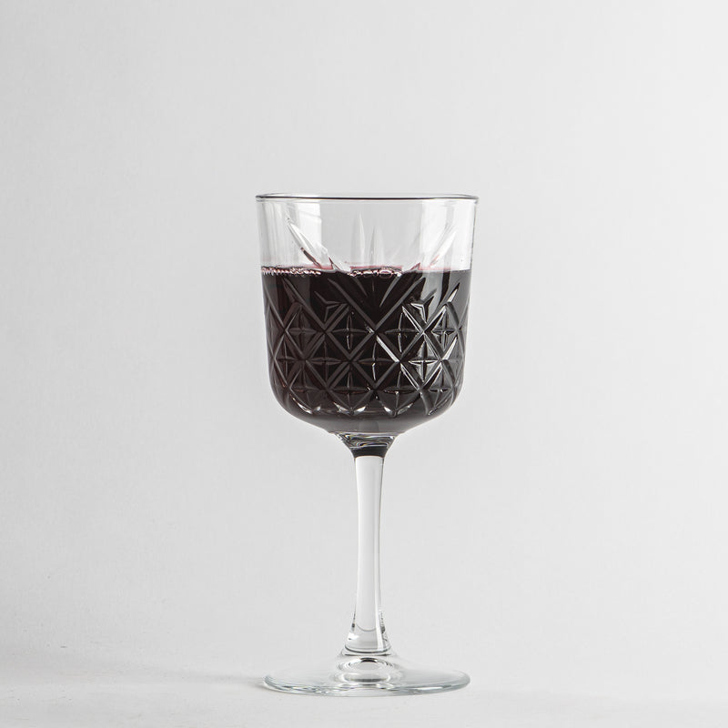 33 cl - Timeless Tempered Glass Red Wine Goblets - Set 4 Pieces
