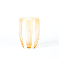 32 cl - Gessato Water Glass with Stripes in Handcrafted Glass - Set 6 Pieces