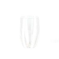 32 cl - Gessato Water Glass with Stripes in Handcrafted Glass - Set 6 Pieces