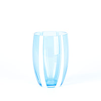 32 cl - Gessato Water Glass with Stripes in Handcrafted Glass - Set 6 Pieces