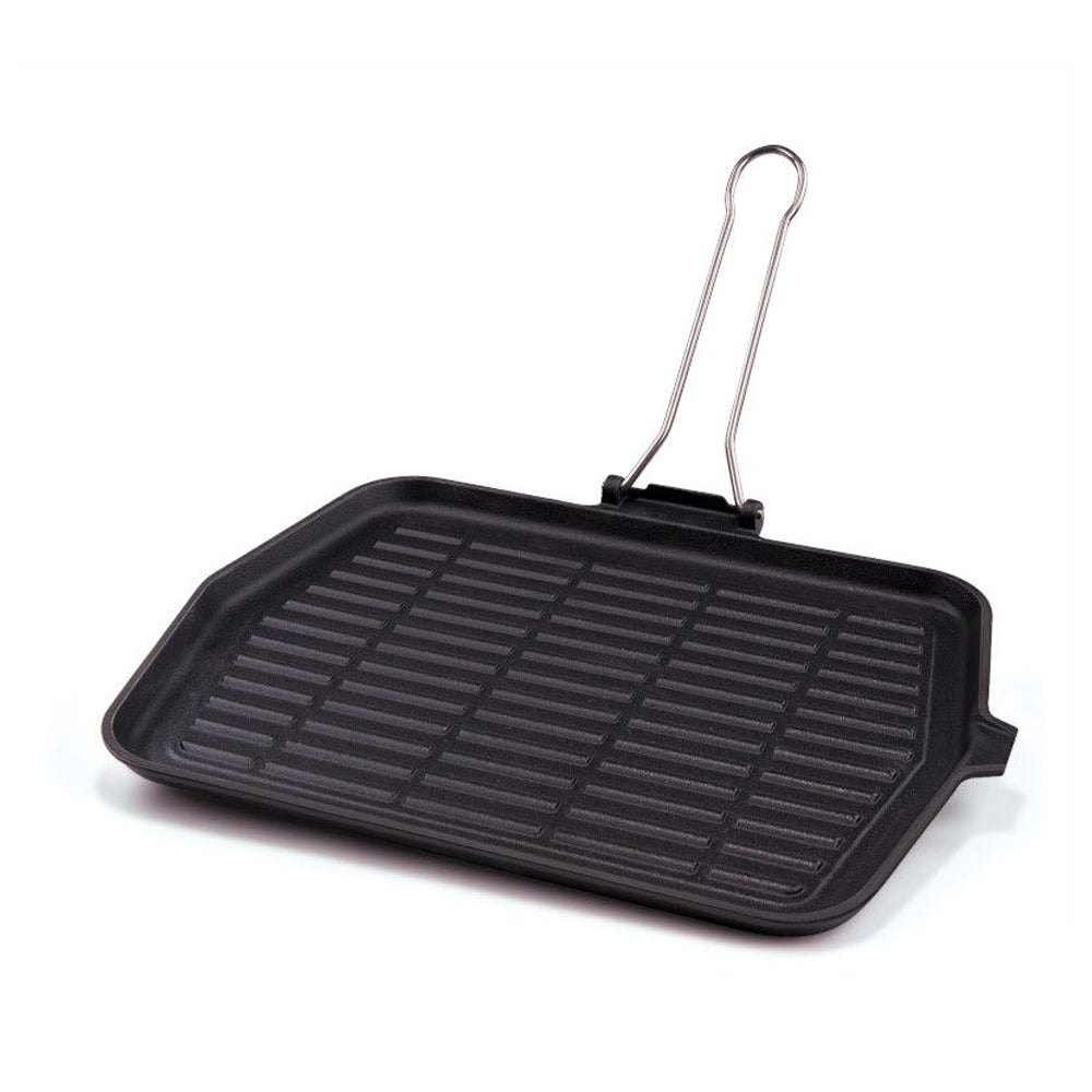 Dietella Chef Poêle à griller rectangulaire en fonte