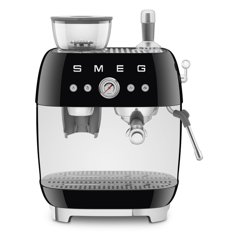 Smeg 50's Style Macchina da Caffè Espresso Manuale Con Macina Caffè