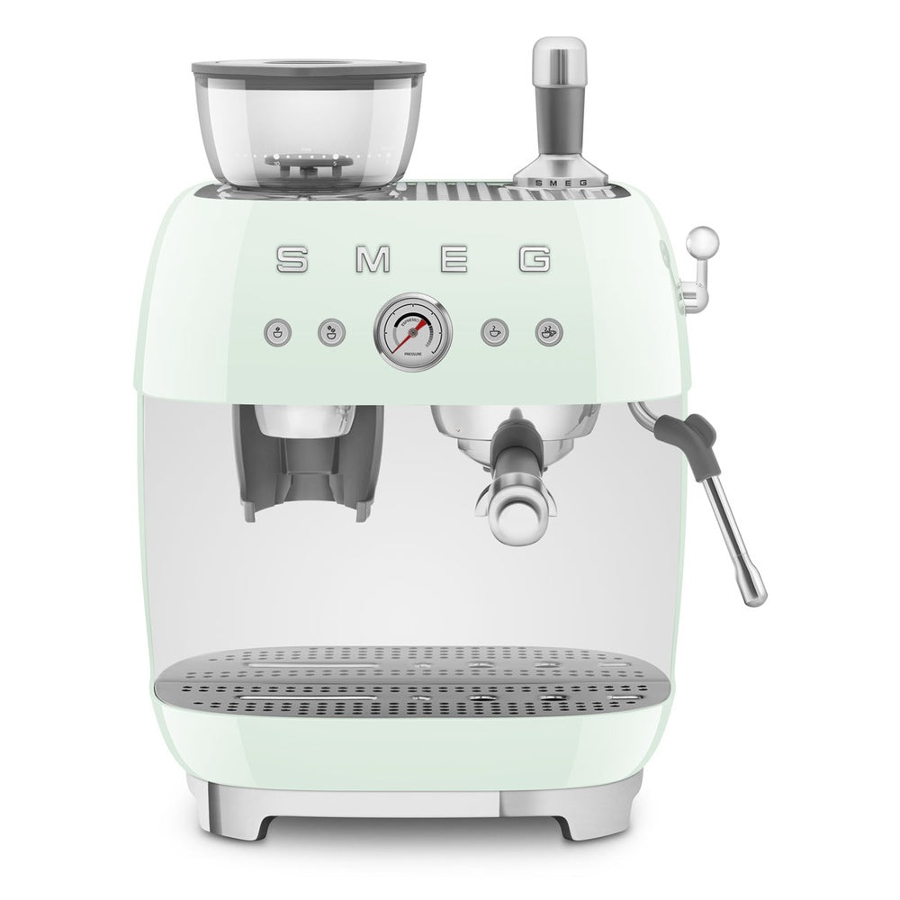 Smeg 50's Style Macchina da Caffè Espresso Manuale Con Macina Caffè