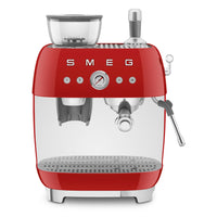 Smeg 50's Style Macchina da Caffè Espresso Manuale Con Macina Caffè