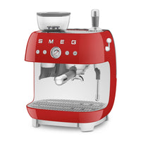 Smeg 50's Style Macchina da Caffè Espresso Manuale Con Macina Caffè