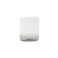 44 cl - Zafferano Filo Bianco Bicchiere Acqua Tumbler In Vetro Borosilicato Set 4 Pz